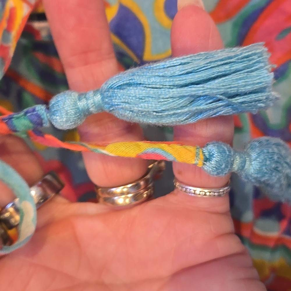 Talbot's Paisley Print 3/4 Length Sleeve Blouse - Picture 4 of 8